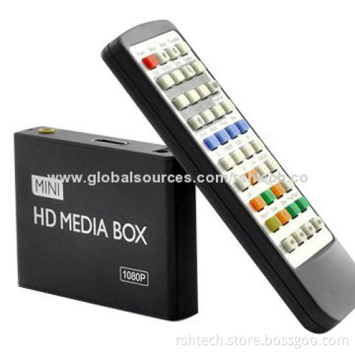 1,080P Media Player, Supports Plug-and-play and HD Movies, F10 Chipset, USB2.0 High-speed